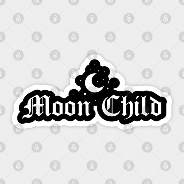 Moon Child Sticker by btcillustration